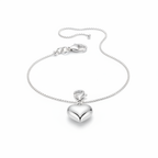 Hjerte-charm på armbånd
